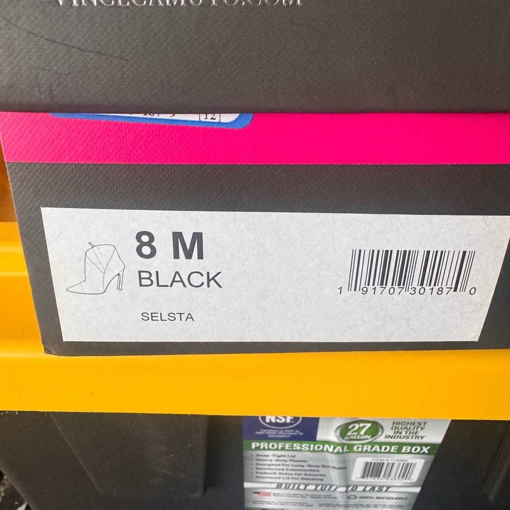 Selsta Black Heels - Size 8M